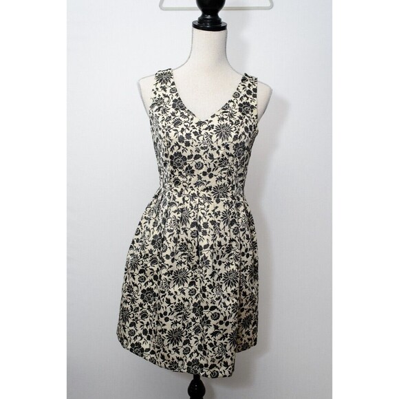 Jack by BB Dakota Gold Black Metallic tank sleeveless Mini Dress Size 4 - Picture 1 of 5
